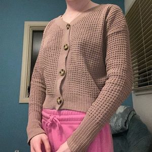 XS Brown Cardigan, Moon & Madison Brand